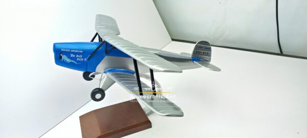 Model of Bücker Bü 131 Jungmann with detailed craftsmanship.